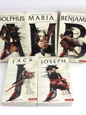 lot 5 Livres books Hervé Gagnon - Les Enquetes De Joseph Laflamme French